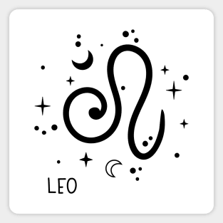 Leo Celestial Zodiac Sign Symbol Magnet